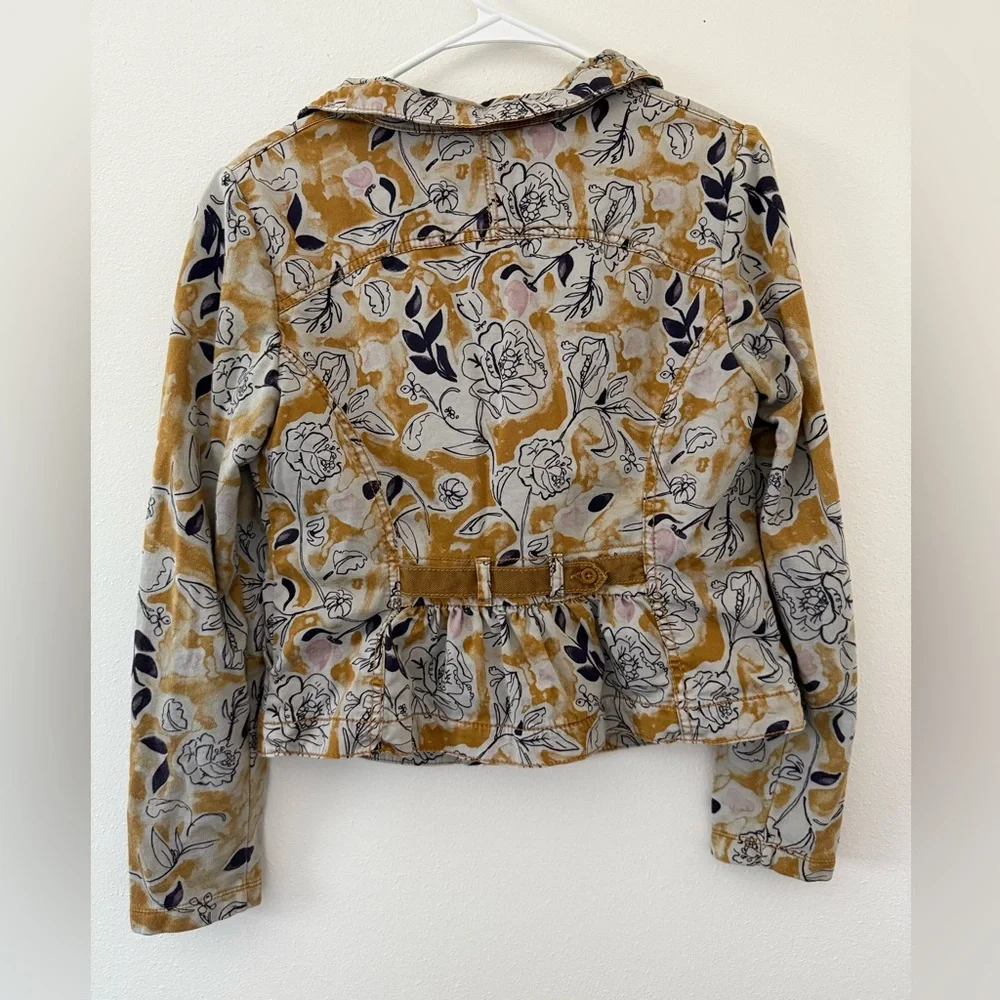 Anthropologie Marrakech Full Zip Floral Jacket size medium - Picture 9 of 9